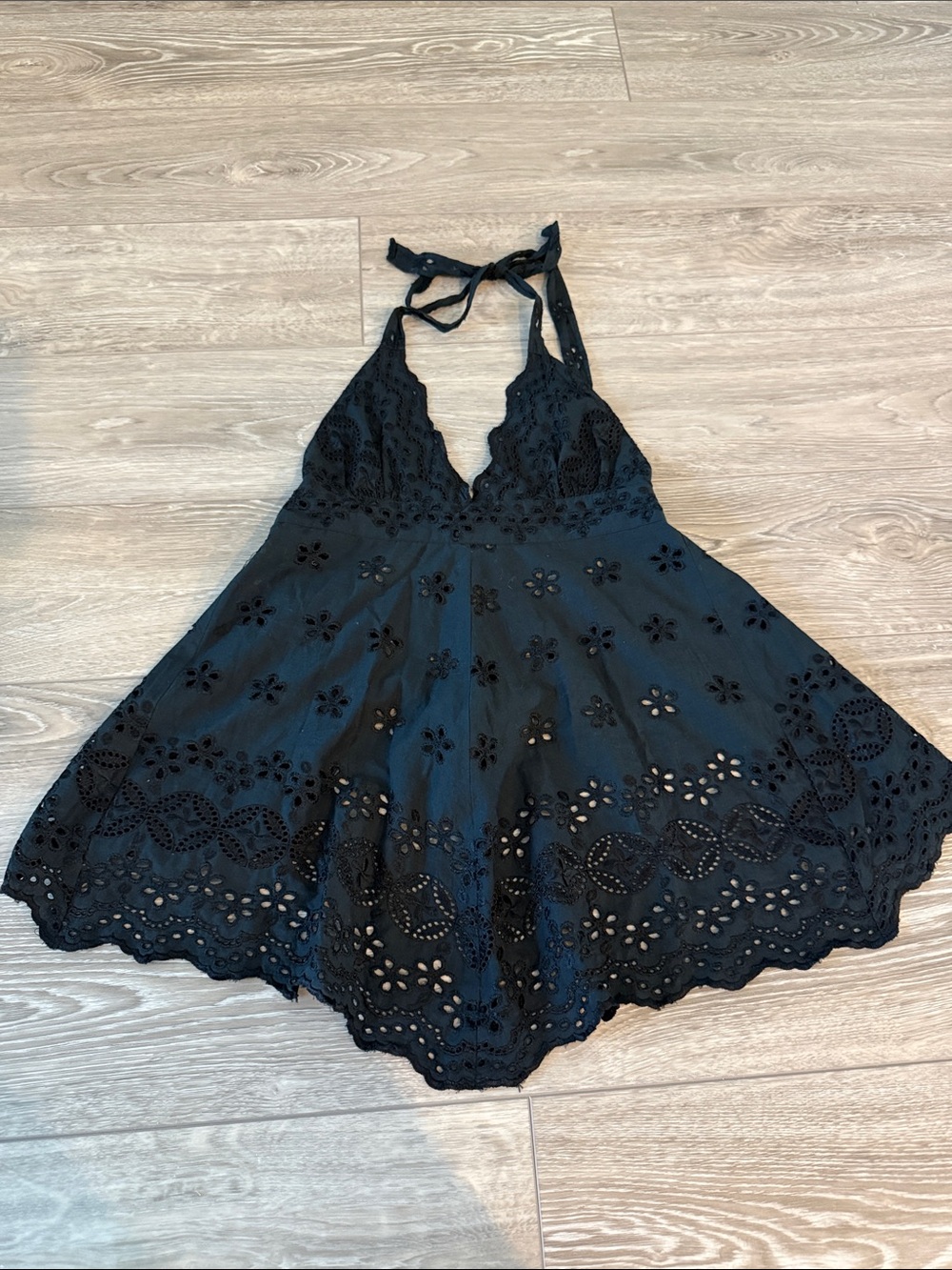 Guess Jeans Black Open Back Top, Sz S